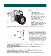 35Mm SLR (Single-Lens-Reflex) Camera with Electronically Controlled AE (Automatic Exposure) and Focal Plane Shutter