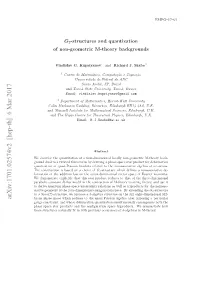 $ G 2 $-Structures and Quantization of Non-Geometric M-Theory Backgrounds