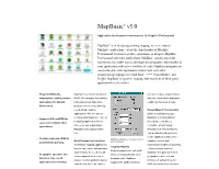 Mapbasic® V5.0
