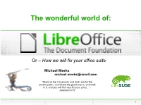 The Document Foundation and Libreoffice Presentation Template