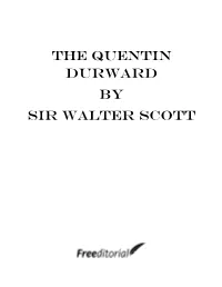 The Quentin Durward by Sir Walter Scott
