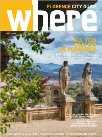 YOU CAN DO in FLORENCE Between Art and Nature: Look out Over the City and Its Surroundings