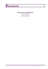 Contributors