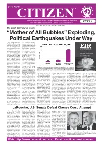 Exploding, Political Earthquakes Under