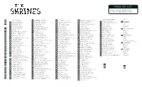 Form: Set List Select Several Songs to Be Played at Your Event / Party