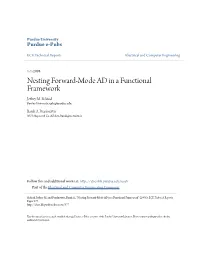 Nesting Forward-Mode AD in a Functional Framework Jeffrey M