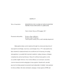 ABSTRACT Title of Dissertation