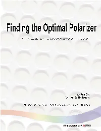 Finding the Optimal Polarizer