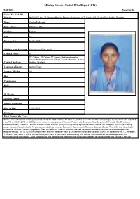 Missing Person - Period Wise Report (CIS) 21/01/2020 Page 1 of 50
