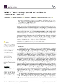 PYTHIA: Deep Learning Approach for Local Protein Conformation Prediction