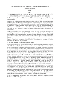 The Code of Our Lord the Most Sacred Emperor Justinian