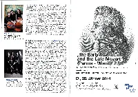 The Earlyl and Thè Late Mozart
