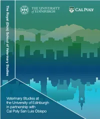 Veterinary Studies at the University of Edinburgh in Partnership with Cal