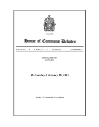 Wednesday, February 28, 2001