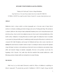 1 DYNAMIC UPLIFT DURING SLAB FLATTENING 1,2Federico M