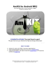 Amikit for Android MK2 Ultra Fast Edition with JIT and Touchscreen Support Ported by Lyubomyr Lisen