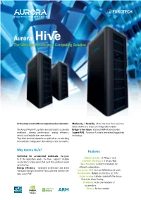 Aurora the Ultimate Accelerated Computing Solution