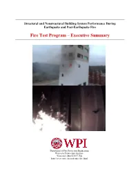 Fire Test Program – Executive Summary