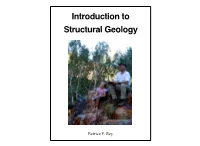 Introduction to Structural Geology