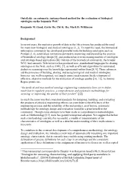 Ontoloki: an Automatic, Instance-Based Method for the Evaluation of Biological Ontologies on the Semantic Web1