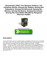 [PDF] the Shadow Children, the Complete Series: Among The