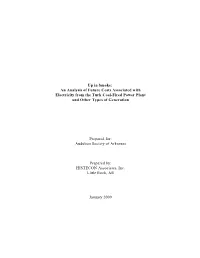 Up in Smoke: an Analysis of Future Costs Associated with Electricity from the Turk Coal-Fired Power Plant and Other Types of Generation