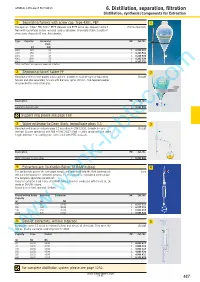 6. Distillation, Separation, Filtration Distillation, Synthesis/Components for Extraction