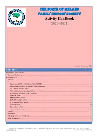 Activity Handbook