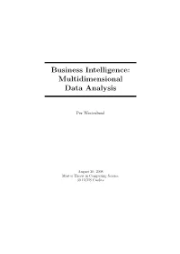 Business Intelligence: Multidimensional Data Analysis