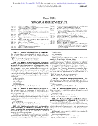 Chapter CSB 2 ADDITIONS to SCHEDULES in SS