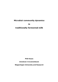 Microbial Community Dynamics In