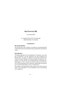 Rail Network Bill