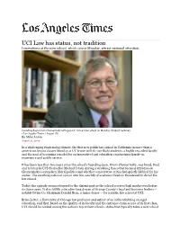 "UCI Law Has Status, Not Tradition" (PDF)