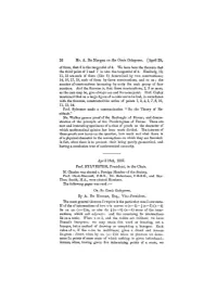 26 Mr. A. De Morgan on the Conic Octagram. [April 25, of Them, That 8 Is the Tangential of 4