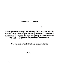 Note to Users