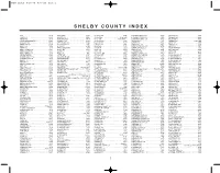 Shelby County Index