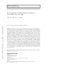 Arxiv:1902.02610V2 [Cs.SE] 14 Feb 2019