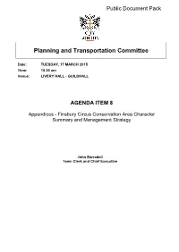 Finsbury Circus Conservation Area Character Summary and Management Strategy