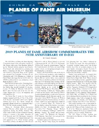 2019 Planes of Fame Airshow Commemorates the 75Th Anniversary of D-Day By: Frank B