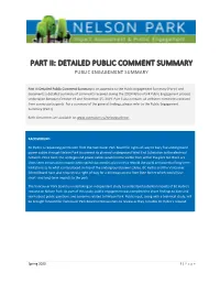 BC Hydro Nelson Park Detailed Public Comment Summary Part 2