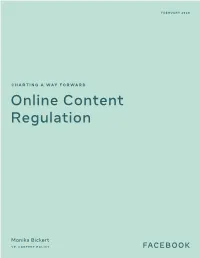 Charting a Way Forward: Online Content Regulation