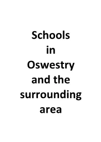 Schools in Oswestry and the Surrounding Area