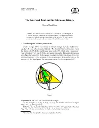 The Feuerbach Point and the Fuhrmann Triangle