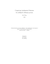 Computing Fundamental Domains for Arithmetic Kleinian Groups