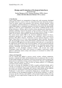 Design and Evaluation of Ecological Interfaces