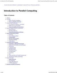 Introduction to Parallel Computing