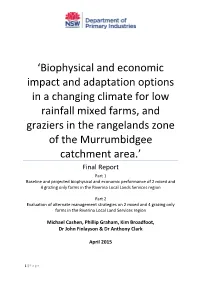 Mixed Farm LRZ Impact and Adaptation Final Technical Report