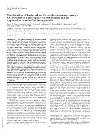 Modification of Bacterial Artificial Chromosomes Through Chi-Stimulated Homologous Recombination and Its Application in Zebrafish Transgenesis