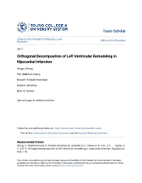 Orthogonal Decomposition of Left Ventricular Remodeling in Myocardial Infarction