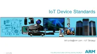 Standards for Constrained Iot Devices